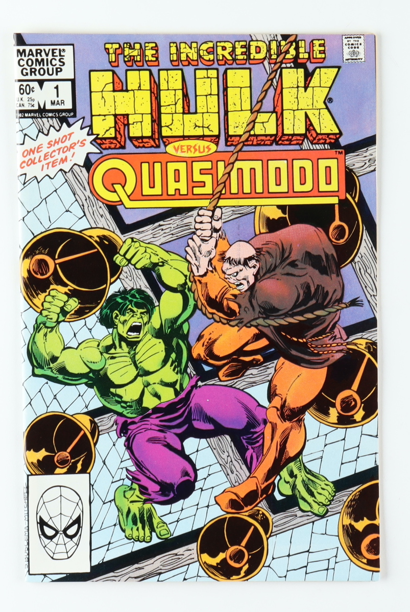 1983 "The Incredible Hulk Versus Quasimodo" Issue #1 Marvel Comic Book at PristineAuction.com 1983 "The Incredible Hulk Versus Quasimodo" Issue #1 Marvel Comic Book at PristineAuction.com