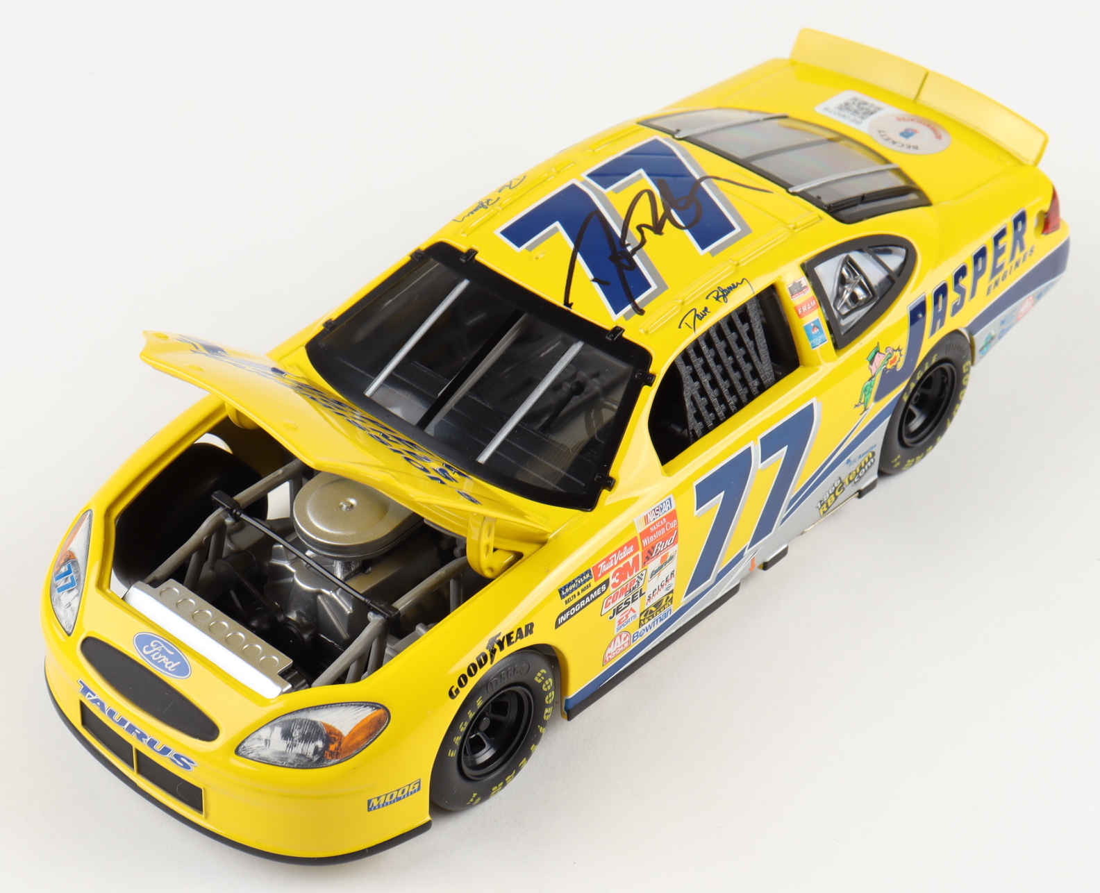 Dave Blaney Signed LE #77 Jasper Engines 2002 Taurus 1:24 Diecast Car (Beckett) at PristineAuction.com Dave Blaney Signed LE #77 Jasper Engines 2002 Taurus 1:24 Diecast Car (Beckett) at PristineAuction.com
