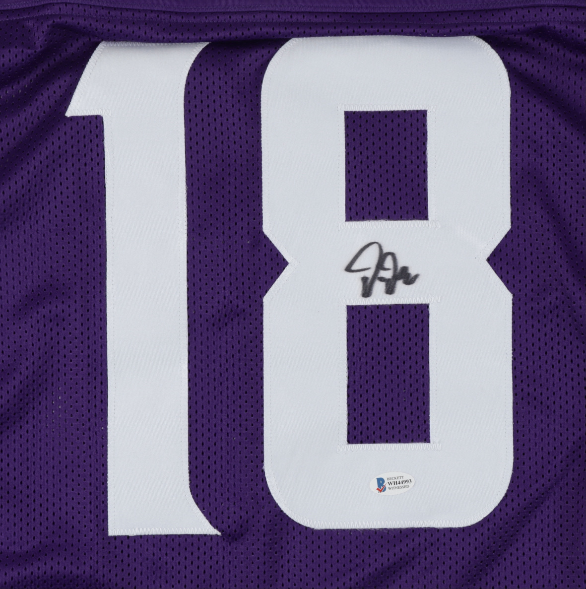 Justin Jefferson Signed Jersey (Beckett) at PristineAuction.com Justin Jefferson Signed Jersey (Beckett) at PristineAuction.com