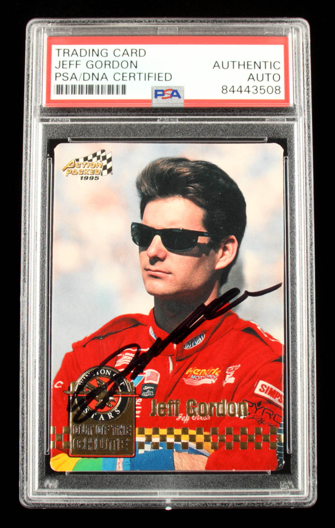 Jeff Gordon Signed 1995 Action Packed Stars #24 OC (PSA) at PristineAuction.com Jeff Gordon Signed 1995 Action Packed Stars #24 OC (PSA) at PristineAuction.com