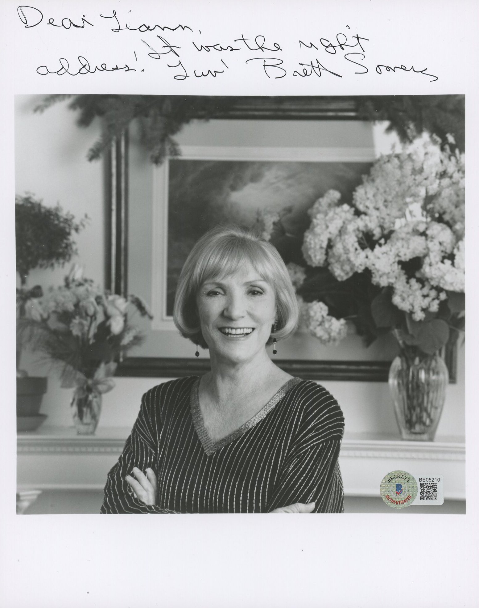 Brett Somers Signed 8x10 Photo Inscribed "Dear", "It was the right address!" & "Luv" (Beckett) at PristineAuction.com Brett Somers Signed 8x10 Photo Inscribed "Dear", "It was the right address!" & "Luv" (Beckett) at PristineAuction.com