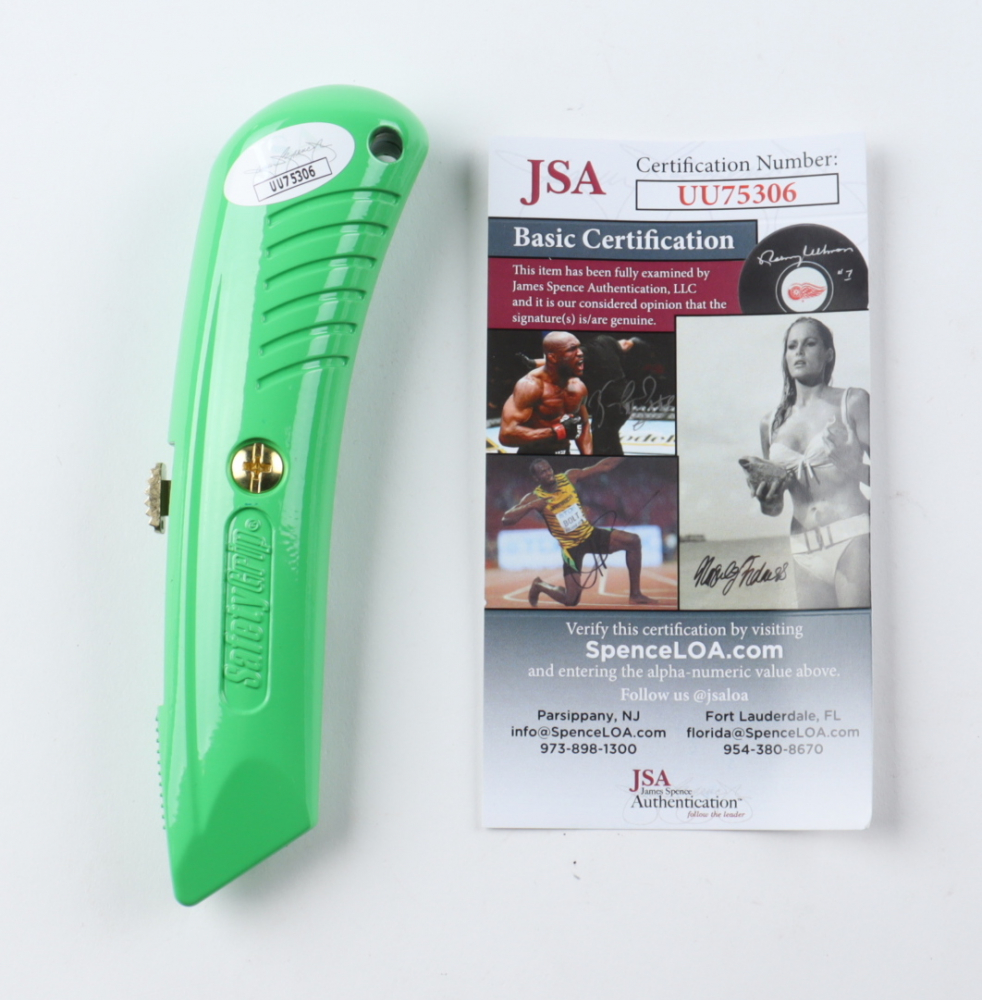 Giancarlo Esposito Signed "Breaking Bad" Box Cutter Inscribed "Gus