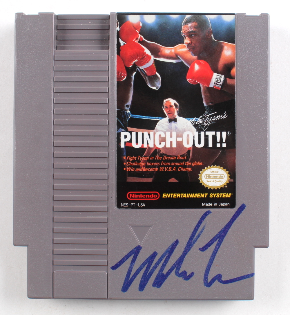 Mike Tyson Signed "Mike Tyson's Punch-Out!!" NES Game Cartridge (PSA) at PristineAuction.com Mike Tyson Signed "Mike Tyson's Punch-Out!!" NES Game Cartridge (PSA) at PristineAuction.com