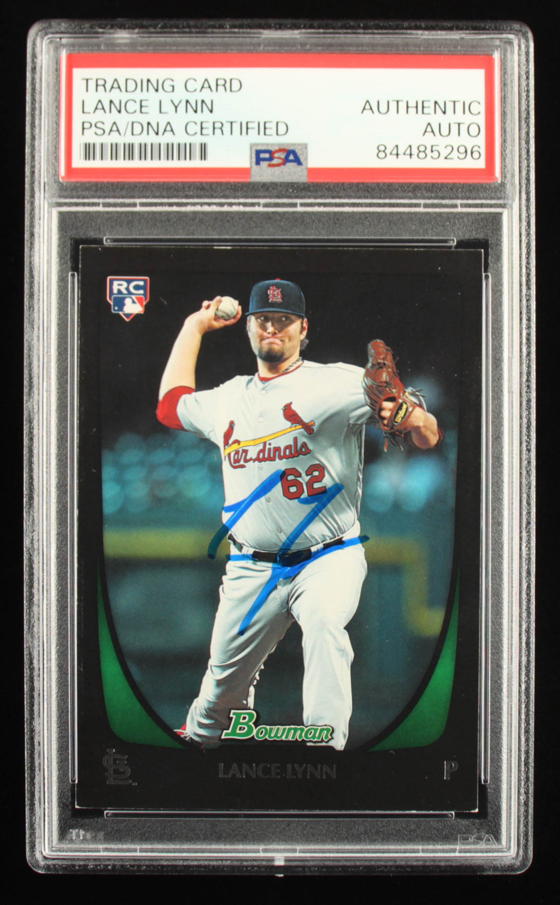 Lance Lynn Signed 2011 Bowman Chrome Draft #65 RC (PSA) at PristineAuction.com Lance Lynn Signed 2011 Bowman Chrome Draft #65 RC (PSA) at PristineAuction.com