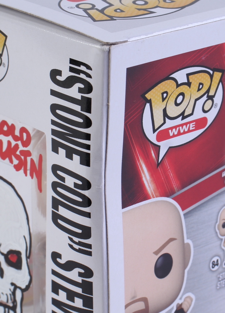 Tone Rodriguez Signed WWE #84 "Stone Cold" Steve Austin Funko Pop! Vinyl Figure With Hand-Drawn Sketch Inscribed "Stone Cold Steve Austin" (PSA) at PristineAuction.com Tone Rodriguez Signed WWE #84 "Stone Cold" Steve Austin Funko Pop! Vinyl Figure With Hand-Drawn Sketch Inscribed "Stone Cold Steve Austin" (PSA) at PristineAuction.com