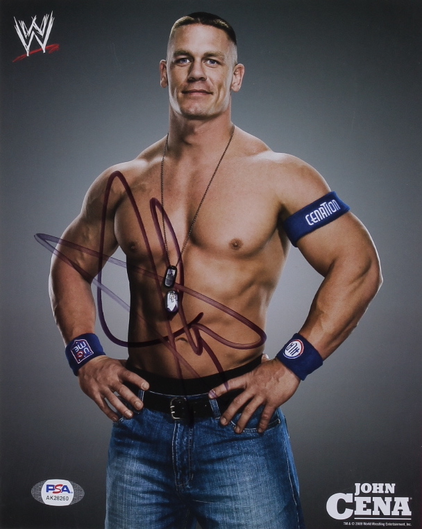 John Cena Signed WWE 8x10 Photo (PSA) at PristineAuction.com John Cena Signed WWE 8x10 Photo (PSA) at PristineAuction.com