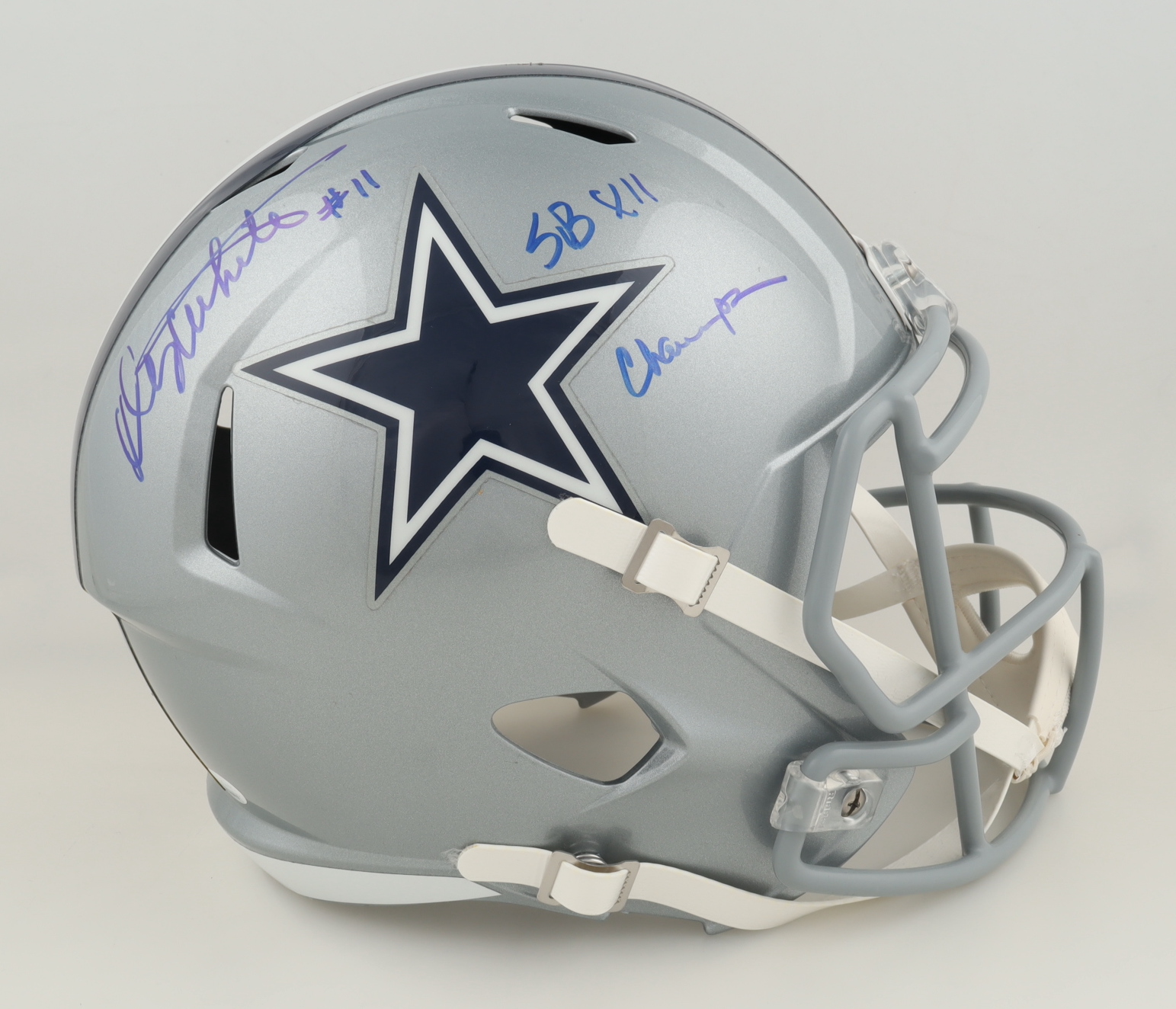 Danny White Signed Cowboys Full-Size Speed Helmet Inscribed "SB XII Champs" (JSA) at PristineAuction.com Danny White Signed Cowboys Full-Size Speed Helmet Inscribed "SB XII Champs" (JSA) at PristineAuction.com