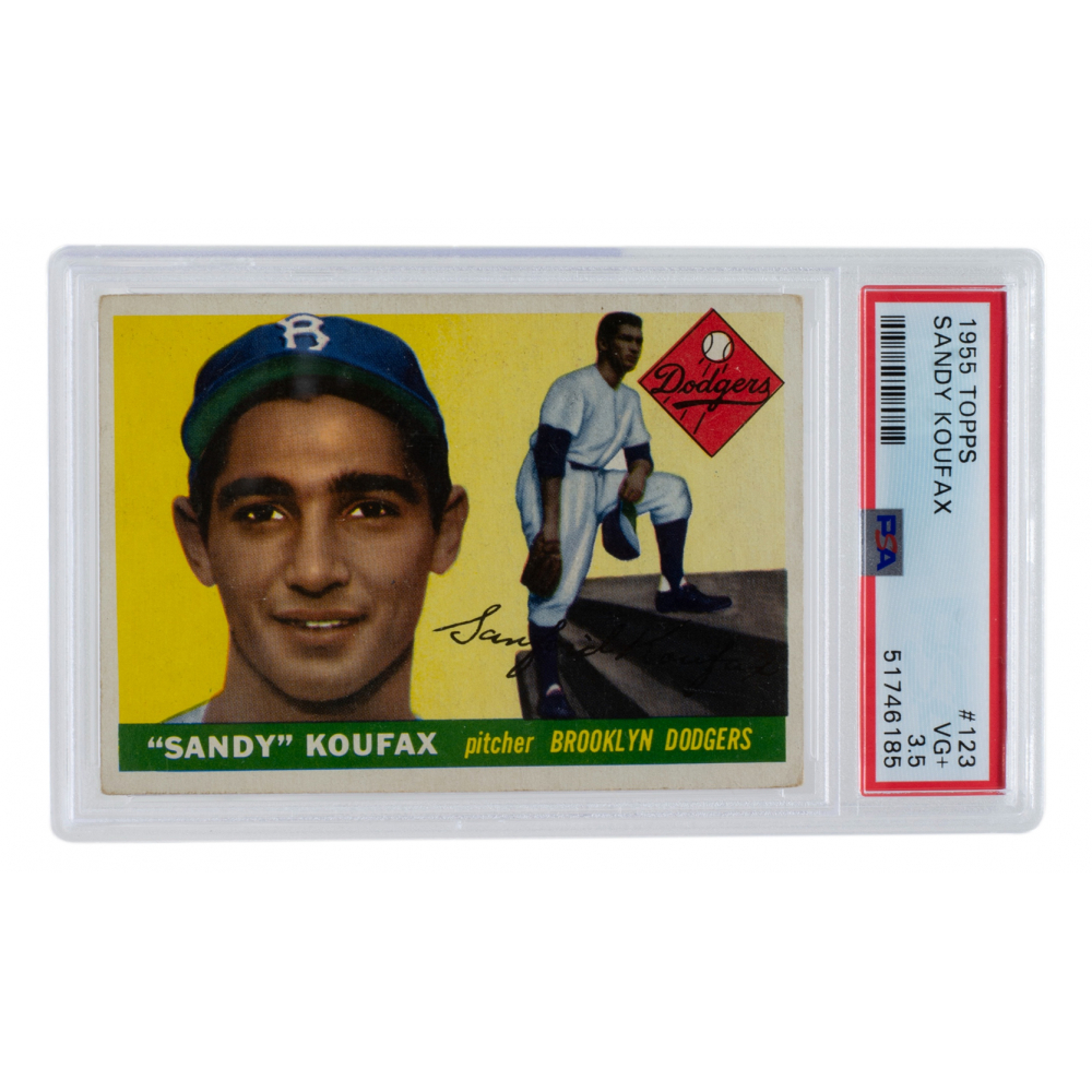 Sandy Koufax 1955 Topps #123 RC (PSA 3.5) | Pristine Auction