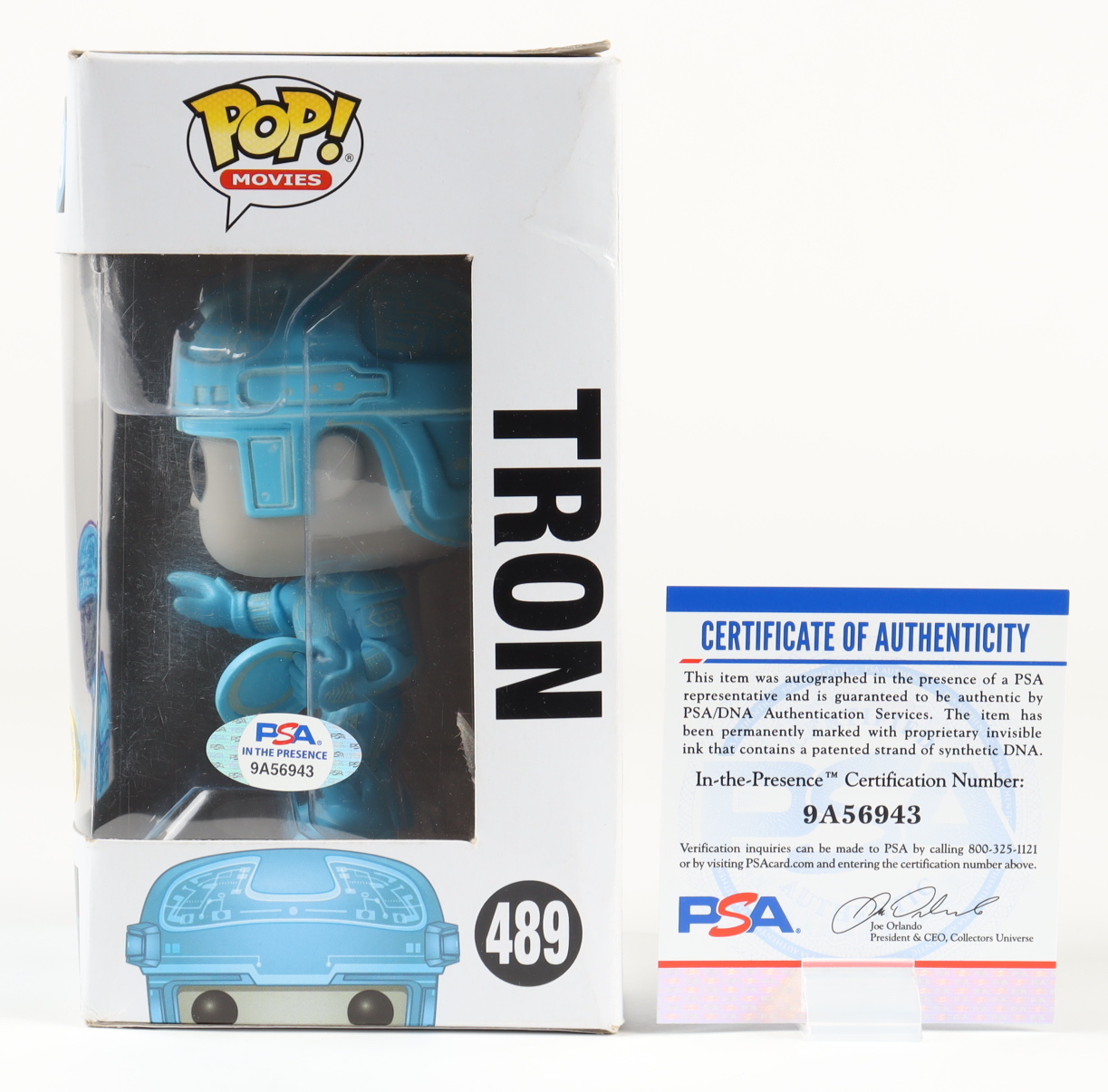 Tone Rodriguez Signed "Tron" #489 Tron Funko Pop! Vinyl Figure with Drawing (PSA) at PristineAuction.com Tone Rodriguez Signed "Tron" #489 Tron Funko Pop! Vinyl Figure with Drawing (PSA) at PristineAuction.com
