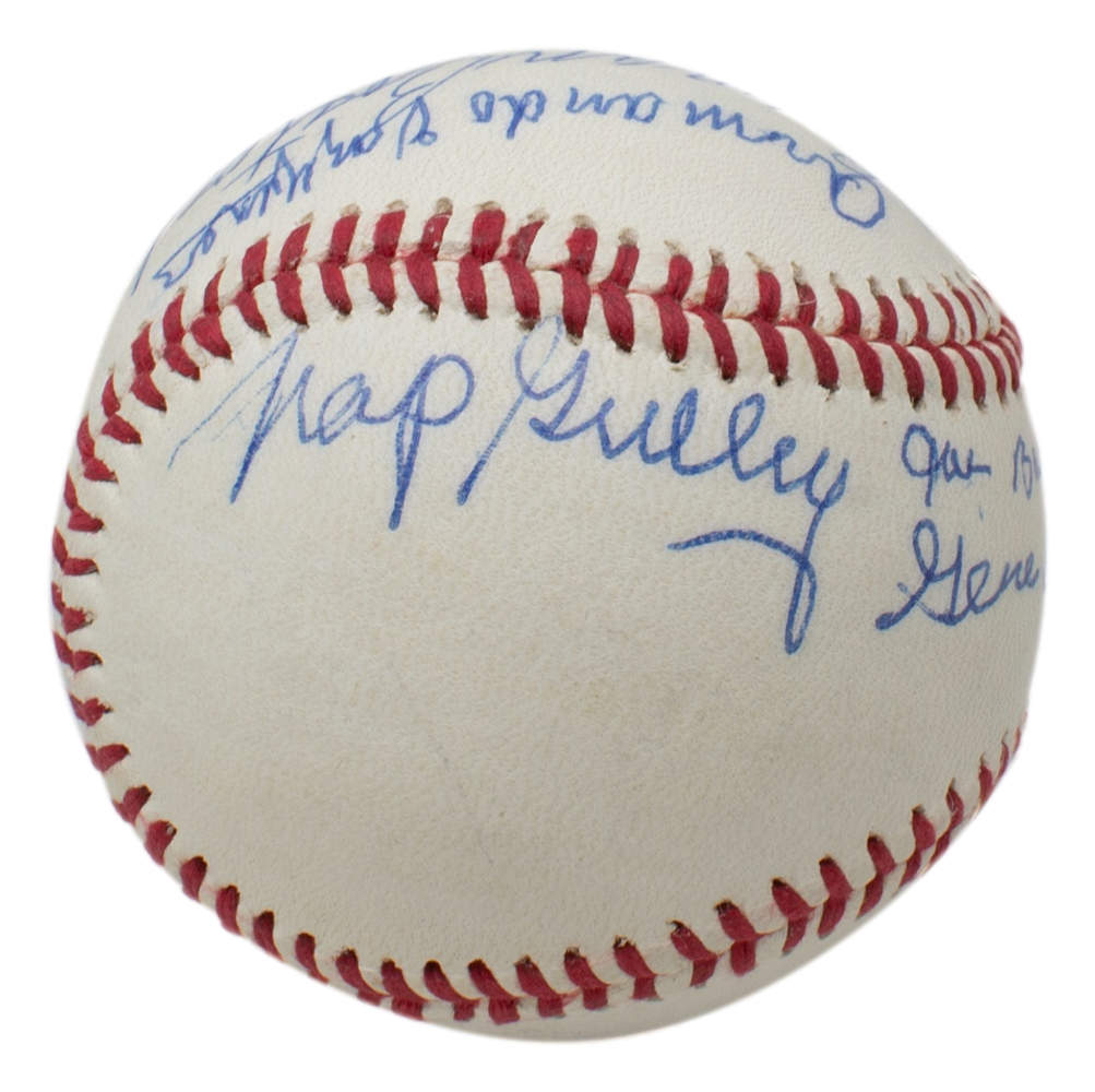 Negro League Legends Baseball Signed by (7) with Wilmer Harris, Lyman Bostock Sr., Armando Vasquez, Jim Cohen, Nap Gulley (Beckett) at PristineAuction.com Negro League Legends Baseball Signed by (7) with Wilmer Harris, Lyman Bostock Sr., Armando Vasquez, Jim Cohen, Nap Gulley (Beckett) at PristineAuction.com