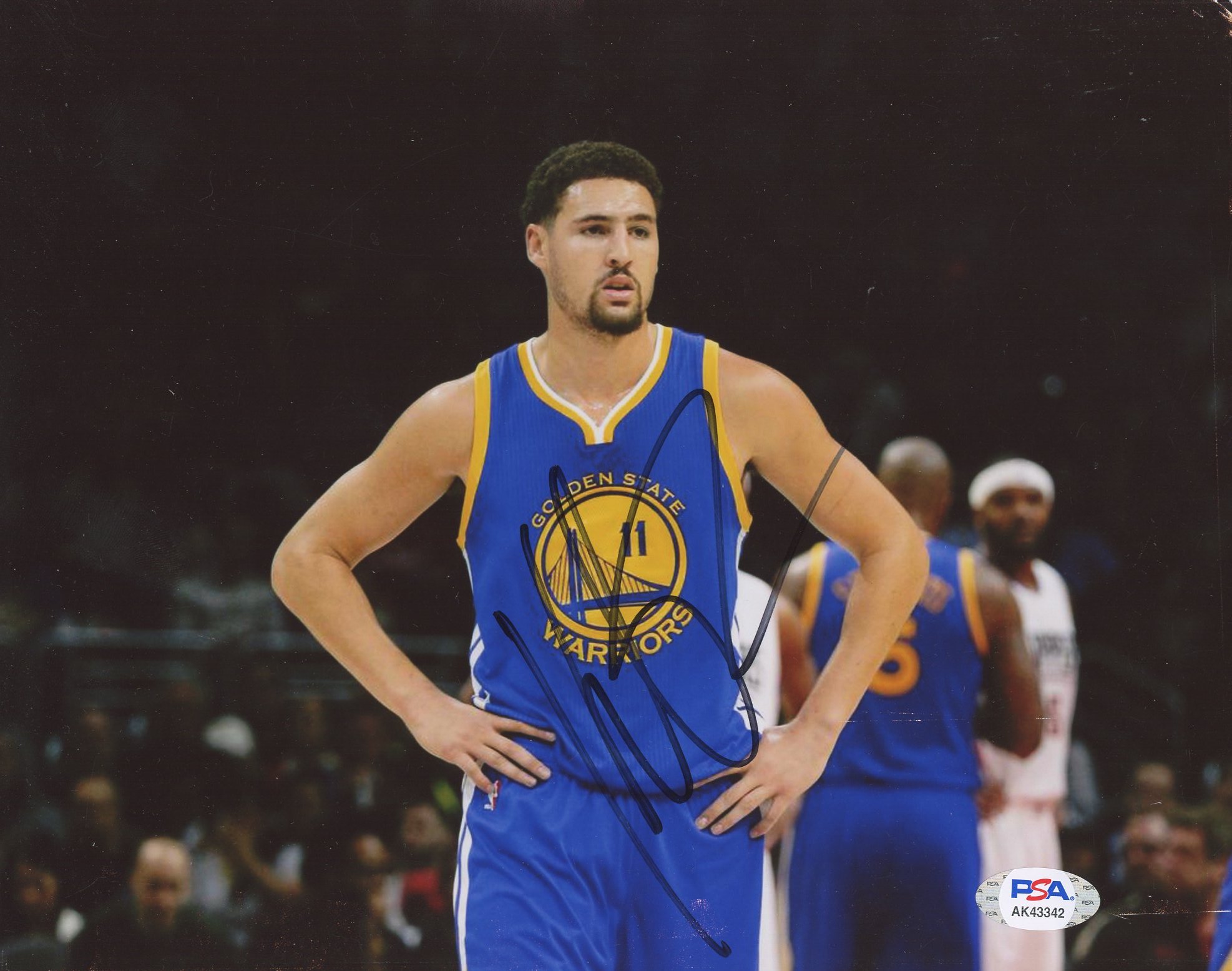 Klay Thompson Signed Warriors 8x10 Photo (PSA) at PristineAuction.com Klay Thompson Signed Warriors 8x10 Photo (PSA) at PristineAuction.com