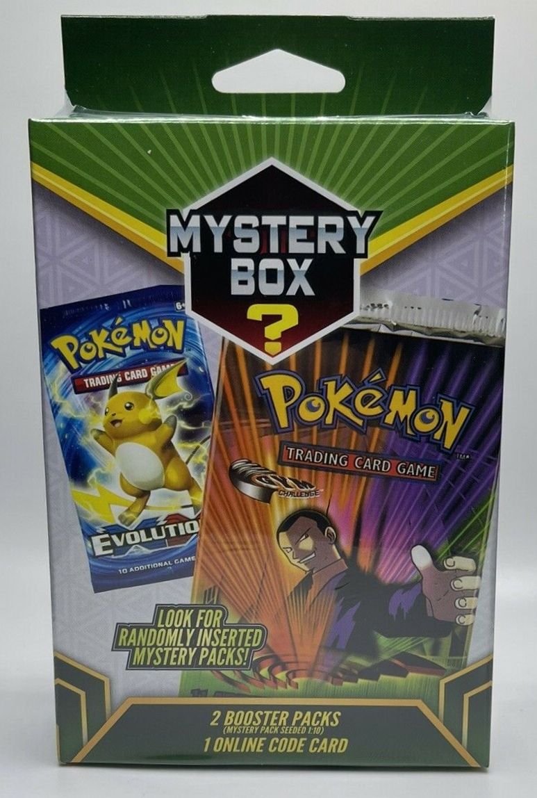 Pokemon TCG: Green Mystery Hanger Box with (2) Packs & & (1) Online Code Card at PristineAuction.com Pokemon TCG: Green Mystery Hanger Box with (2) Packs & & (1) Online Code Card at PristineAuction.com