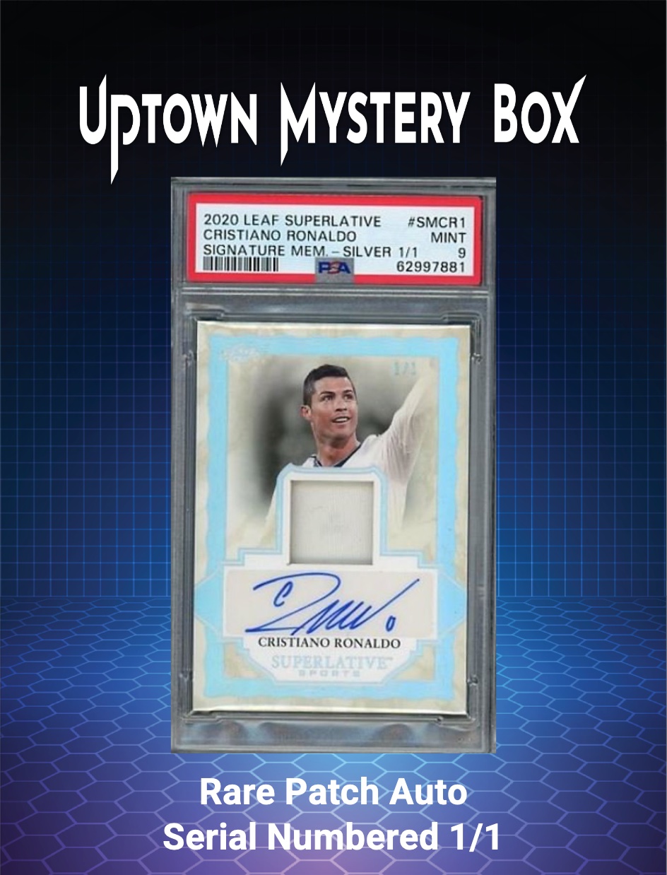 Uptown Slabs Series 1 Mystery Box - Chances of Kobe Bryant Patch Auto - Cristiano Ronaldo Patch Auto - Ja Morant Rookie Patch Auto at PristineAuction.com Uptown Slabs Series 1 Mystery Box - Chances of Kobe Bryant Patch Auto - Cristiano Ronaldo Patch Auto - Ja Morant Rookie Patch Auto at PristineAuction.com