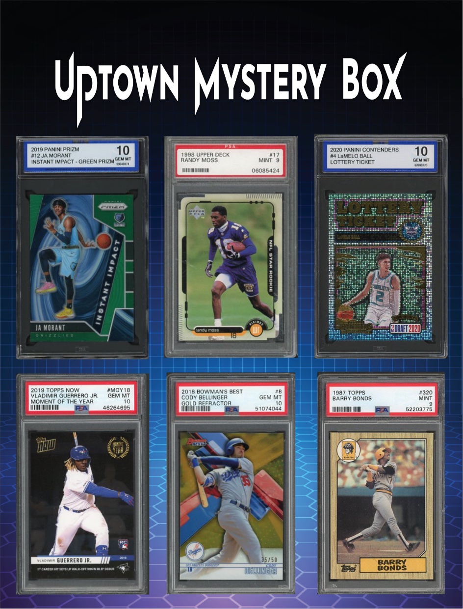 Uptown Slabs Series 1 Mystery Box - Chances of Kobe Bryant Patch Auto - Cristiano Ronaldo Patch Auto - Ja Morant Rookie Patch Auto at PristineAuction.com Uptown Slabs Series 1 Mystery Box - Chances of Kobe Bryant Patch Auto - Cristiano Ronaldo Patch Auto - Ja Morant Rookie Patch Auto at PristineAuction.com