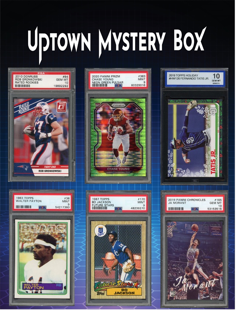 Uptown Slabs Series 1 Mystery Box - Chances of Kobe Bryant Patch Auto - Cristiano Ronaldo Patch Auto - Ja Morant Rookie Patch Auto at PristineAuction.com Uptown Slabs Series 1 Mystery Box - Chances of Kobe Bryant Patch Auto - Cristiano Ronaldo Patch Auto - Ja Morant Rookie Patch Auto at PristineAuction.com