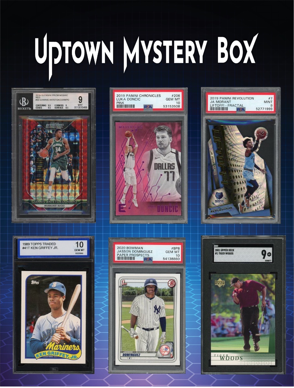 Uptown Slabs Series 1 Mystery Box - Chances of Kobe Bryant Patch Auto - Cristiano Ronaldo Patch Auto - Ja Morant Rookie Patch Auto at PristineAuction.com Uptown Slabs Series 1 Mystery Box - Chances of Kobe Bryant Patch Auto - Cristiano Ronaldo Patch Auto - Ja Morant Rookie Patch Auto at PristineAuction.com