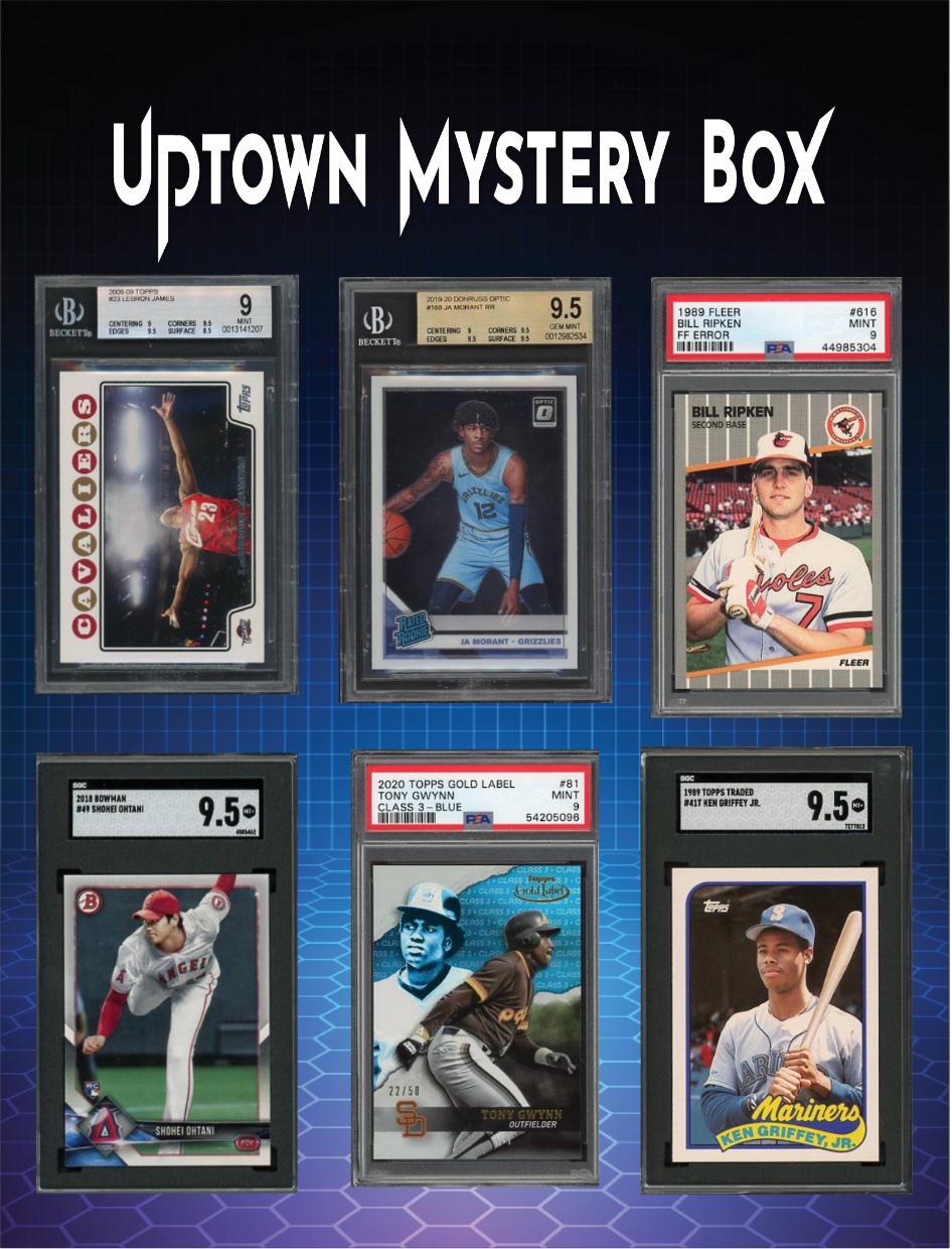 Uptown Slabs Series 1 Mystery Box - Chances of Kobe Bryant Patch Auto - Cristiano Ronaldo Patch Auto - Ja Morant Rookie Patch Auto at PristineAuction.com Uptown Slabs Series 1 Mystery Box - Chances of Kobe Bryant Patch Auto - Cristiano Ronaldo Patch Auto - Ja Morant Rookie Patch Auto at PristineAuction.com