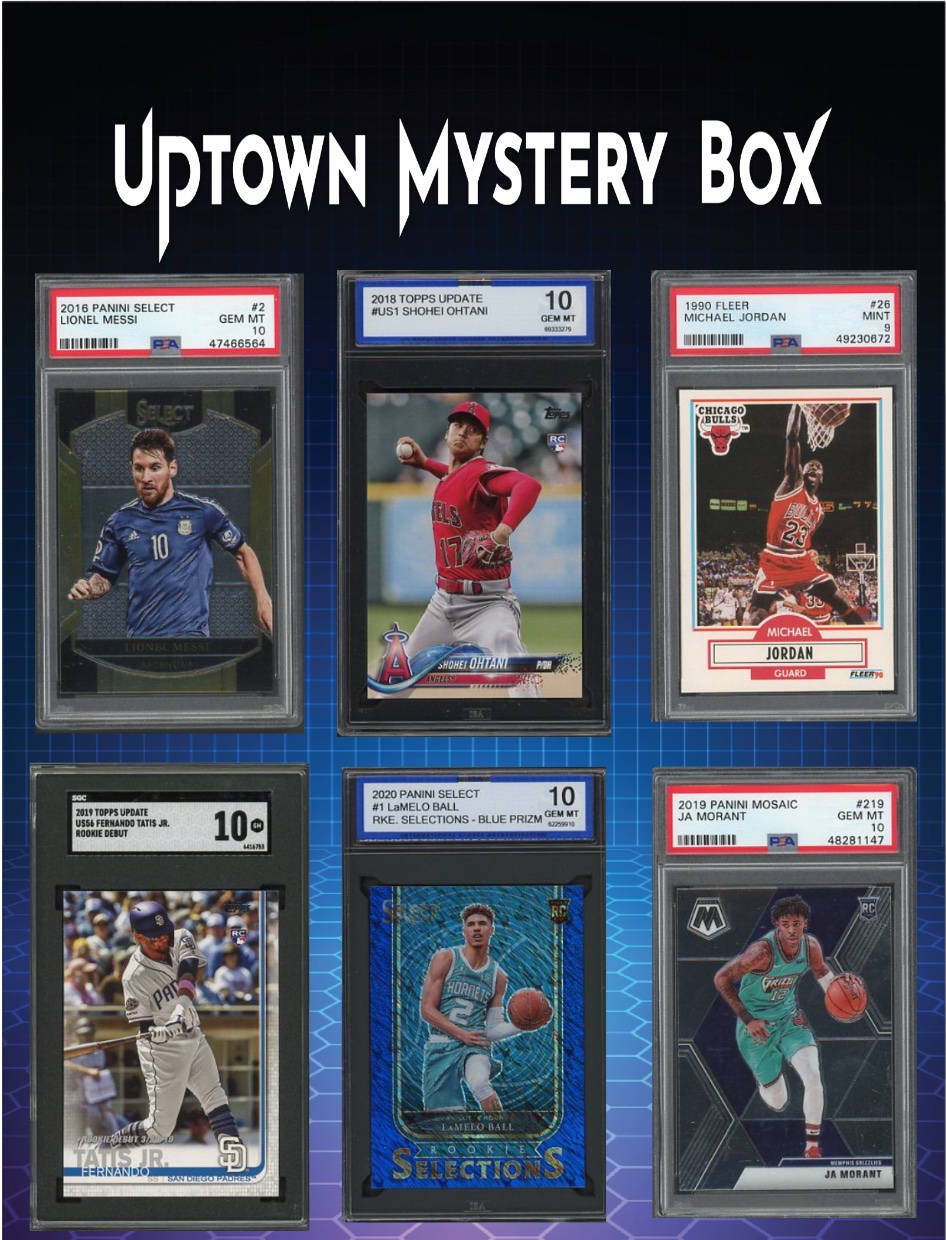 Uptown Slabs Series 1 Mystery Box - Chances of Kobe Bryant Patch Auto - Cristiano Ronaldo Patch Auto - Ja Morant Rookie Patch Auto at PristineAuction.com Uptown Slabs Series 1 Mystery Box - Chances of Kobe Bryant Patch Auto - Cristiano Ronaldo Patch Auto - Ja Morant Rookie Patch Auto at PristineAuction.com