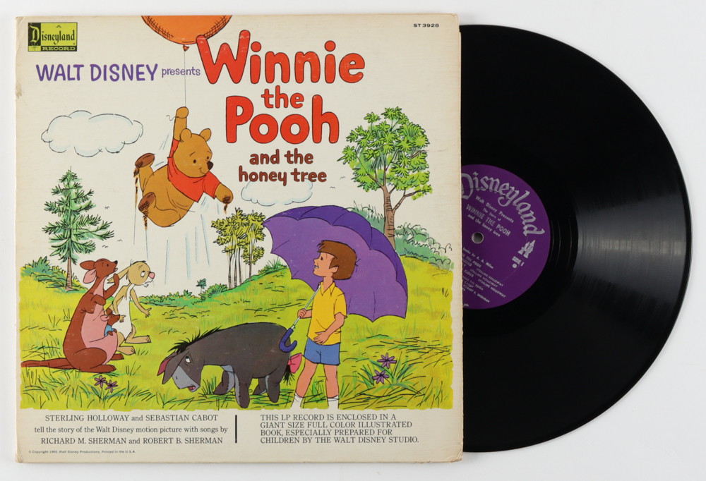 Vintage 1965 Walt Disney's "Winnie the Pooh & the Honey Tree" Vinyl Record Album at PristineAuction.com Vintage 1965 Walt Disney's "Winnie the Pooh & the Honey Tree" Vinyl Record Album at PristineAuction.com