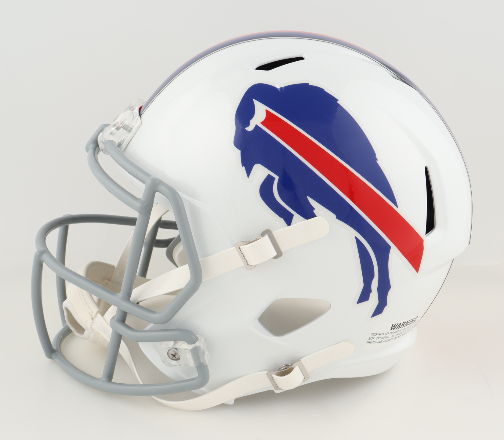 Steve Tasker Signed Bills Full-Size Speed Helmet Inscribed "Might Be Chilly" (Beckett) at PristineAuction.com Steve Tasker Signed Bills Full-Size Speed Helmet Inscribed "Might Be Chilly" (Beckett) at PristineAuction.com