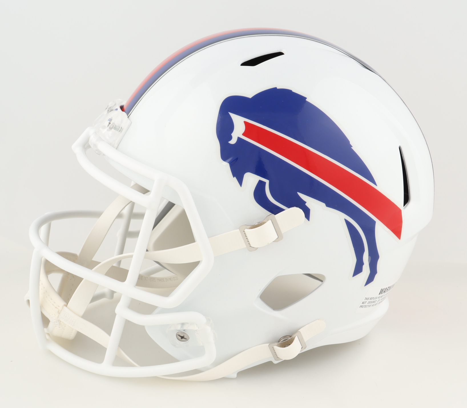 Steve Tasker Signed Bills Full-Size Speed Helmet Inscribed "Might Be Chilly" (Beckett) at PristineAuction.com Steve Tasker Signed Bills Full-Size Speed Helmet Inscribed "Might Be Chilly" (Beckett) at PristineAuction.com