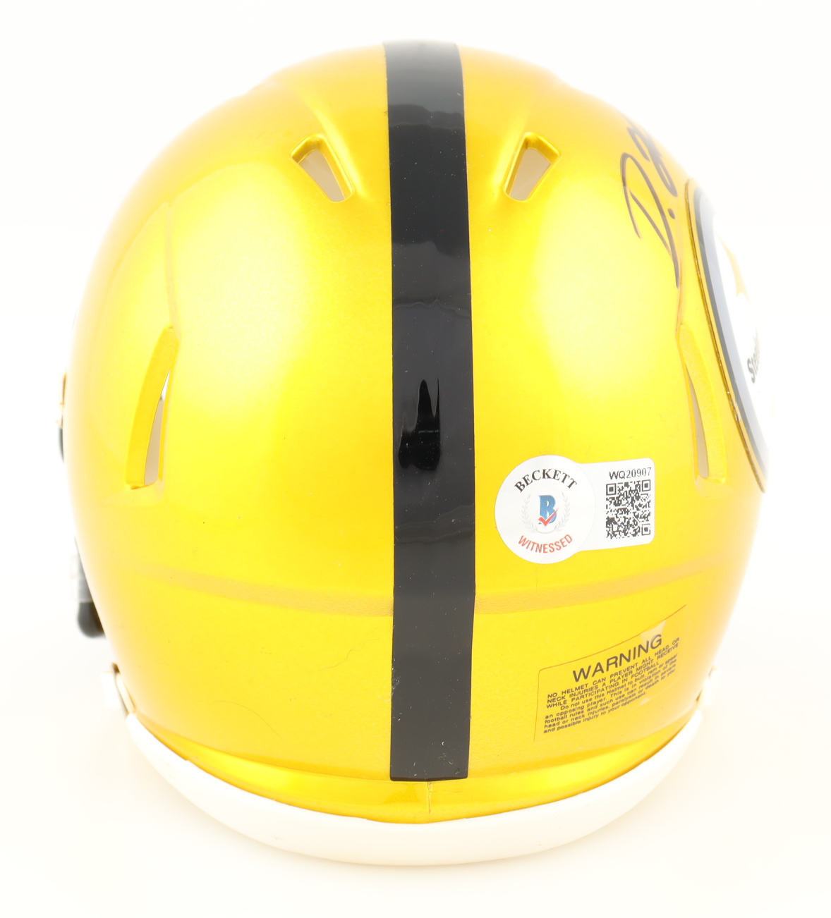Diontae Johnson Signed Steelers Flash Alternate Speed Mini Helmet (Beckett) at PristineAuction.com Diontae Johnson Signed Steelers Flash Alternate Speed Mini Helmet (Beckett) at PristineAuction.com