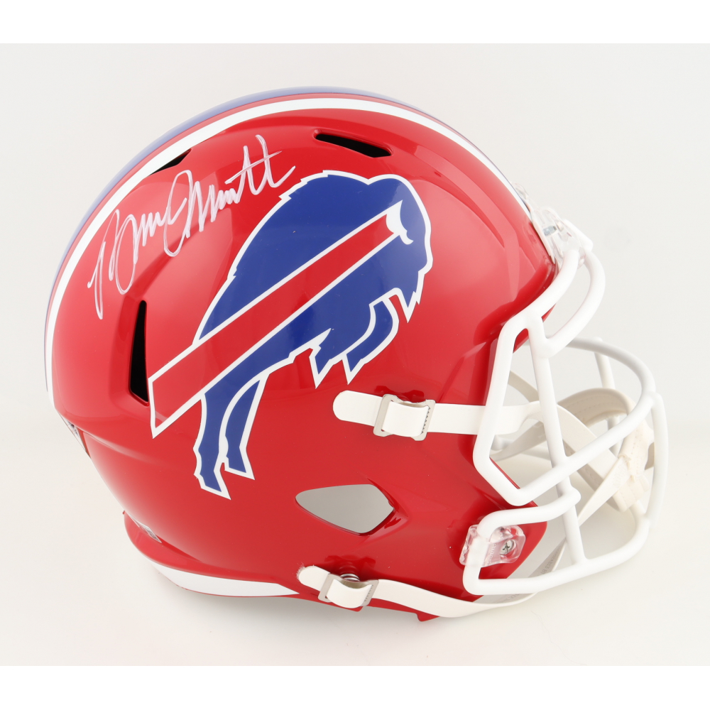 Bruce Smith Signed Bills Full-Size Throwback Speed Helmet (Beckett) at PristineAuction.com