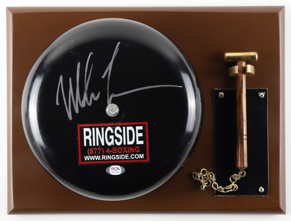 Mike Tyson Signed Authentic Full-Size Ringside Boxing Bell (PSA) at PristineAuction.com Mike Tyson Signed Authentic Full-Size Ringside Boxing Bell (PSA) at PristineAuction.com