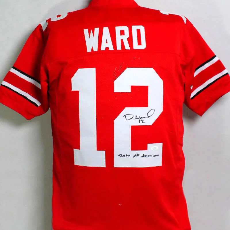 Denzel Ward Signed Jersey Inscribed "2017 All American" (JSA) at PristineAuction.com Denzel Ward Signed Jersey Inscribed "2017 All American" (JSA) at PristineAuction.com