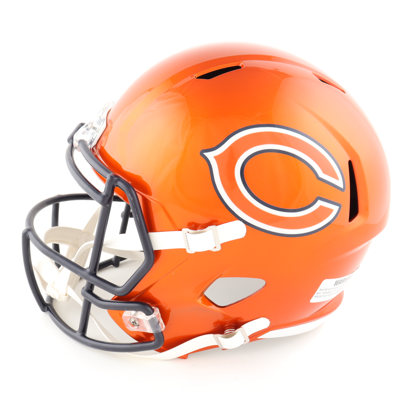 Brian Urlacher Signed Bears Full-Size Flash Alternate Speed Helmet Inscribed "HOF 18" (Beckett) at PristineAuction.com Brian Urlacher Signed Bears Full-Size Flash Alternate Speed Helmet Inscribed "HOF 18" (Beckett) at PristineAuction.com