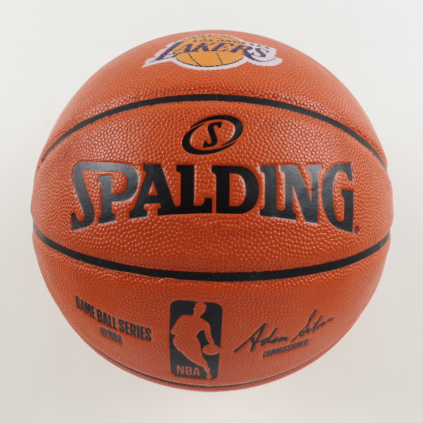 Kareem Abdul-Jabbar Signed Lakers Logo NBA Game Ball Series Basketball (Schwartz) at PristineAuction.com Kareem Abdul-Jabbar Signed Lakers Logo NBA Game Ball Series Basketball (Schwartz) at PristineAuction.com