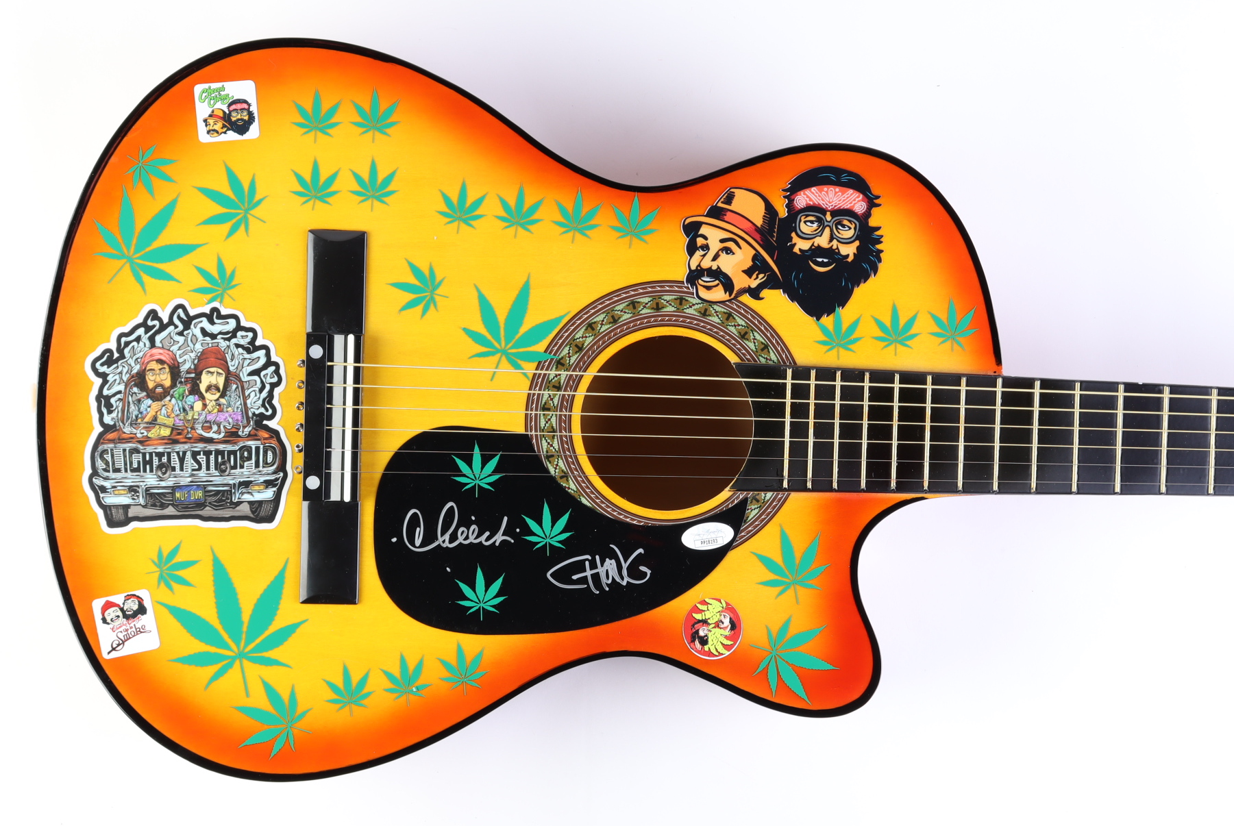 Tommy Chong & Cheech Marin Signed 39" Acoustic Guitar (JSA) at PristineAuction.com Tommy Chong & Cheech Marin Signed 39" Acoustic Guitar (JSA) at PristineAuction.com