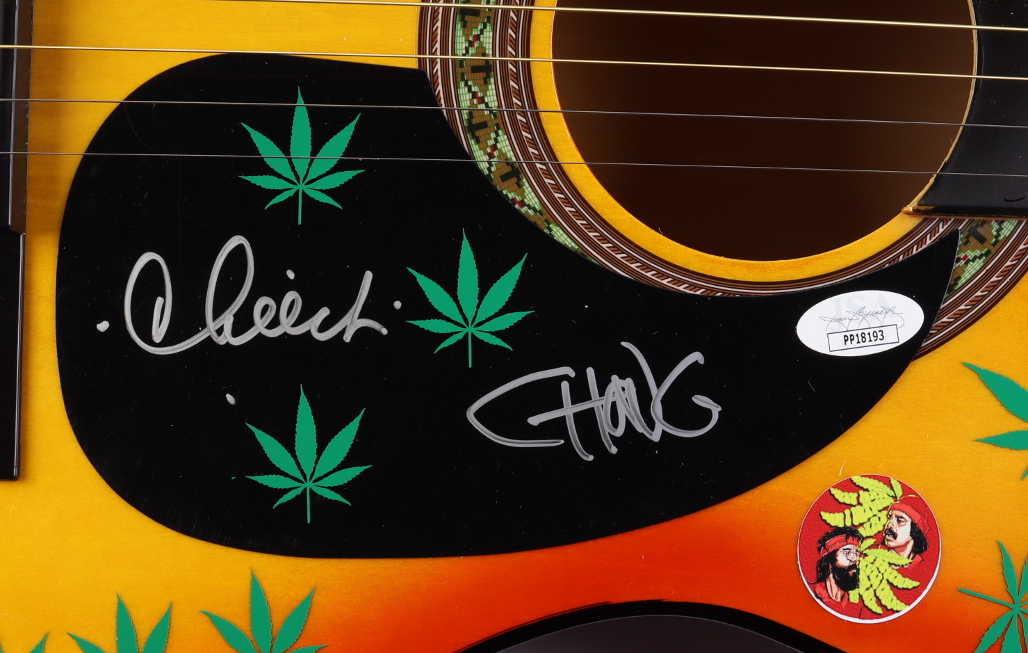 Tommy Chong & Cheech Marin Signed 39" Acoustic Guitar (JSA) at PristineAuction.com Tommy Chong & Cheech Marin Signed 39" Acoustic Guitar (JSA) at PristineAuction.com