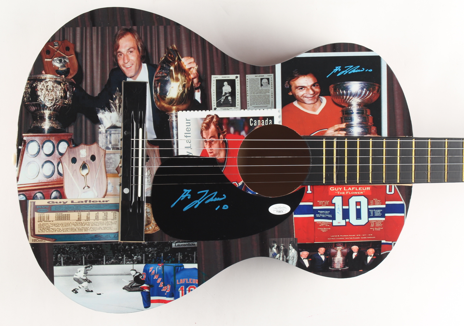 Guy Lafleur Signed 38" Acoustic Guitar (JSA) at PristineAuction.com Guy Lafleur Signed 38" Acoustic Guitar (JSA) at PristineAuction.com