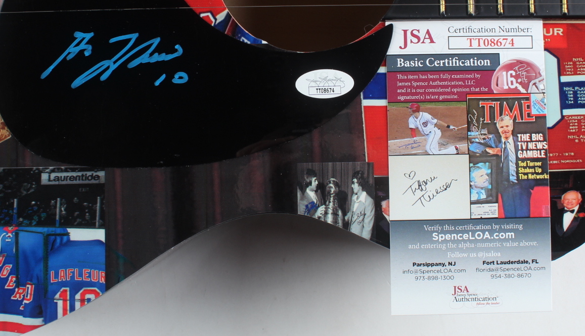 Guy Lafleur Signed 38" Acoustic Guitar (JSA) at PristineAuction.com Guy Lafleur Signed 38" Acoustic Guitar (JSA) at PristineAuction.com
