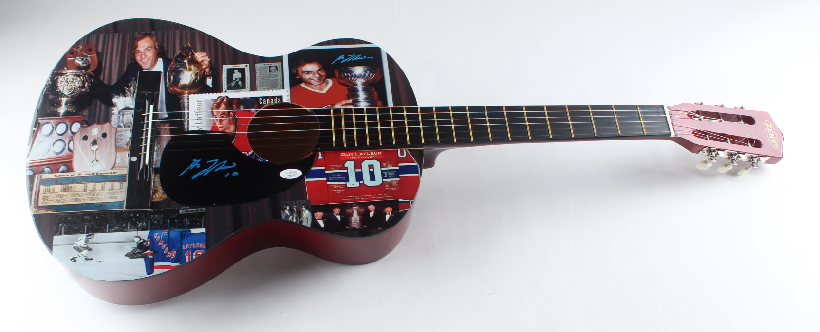 Guy Lafleur Signed 38" Acoustic Guitar (JSA) at PristineAuction.com Guy Lafleur Signed 38" Acoustic Guitar (JSA) at PristineAuction.com
