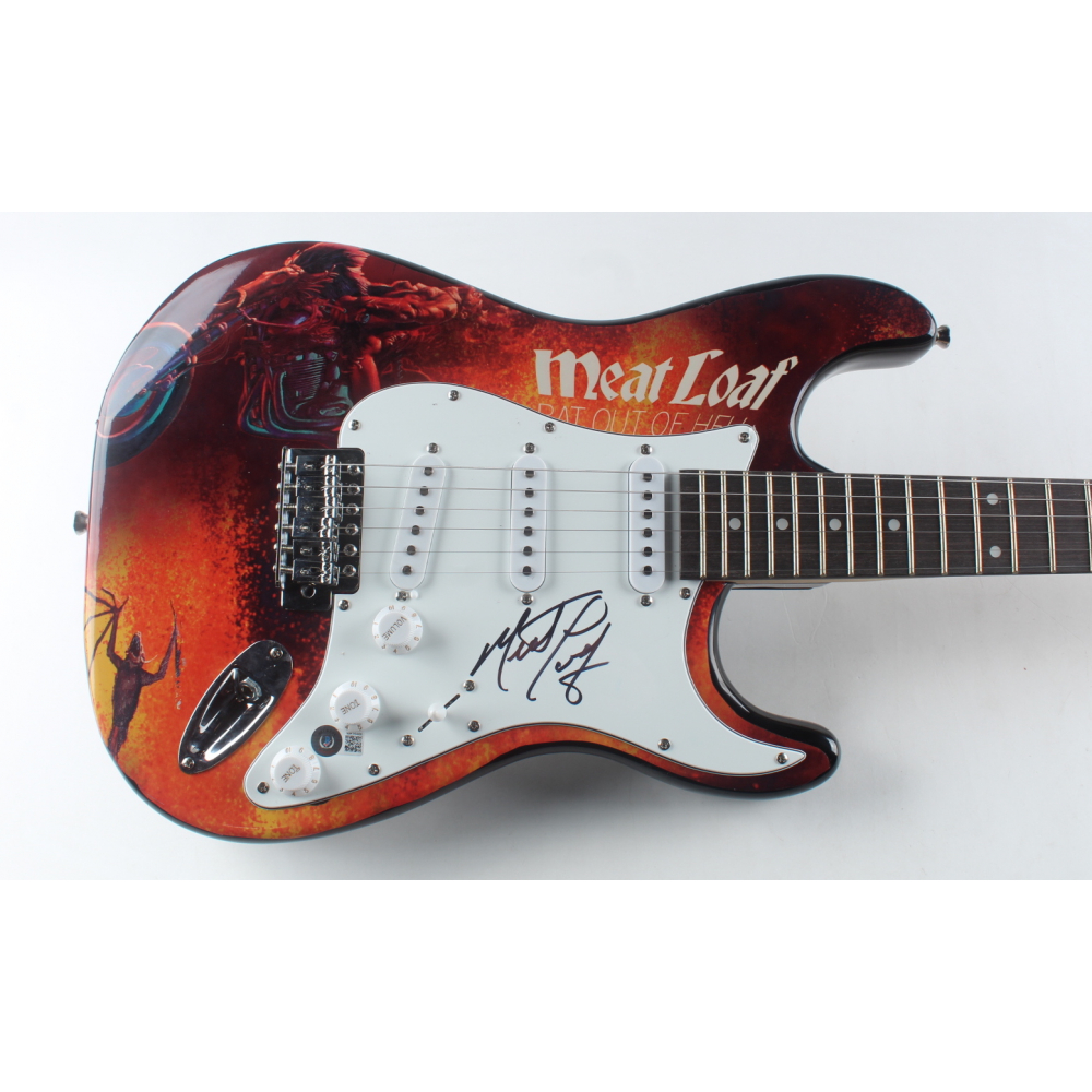 Meat Loaf Signed 39" Electric Guitar (Beckett) Pristine Auction