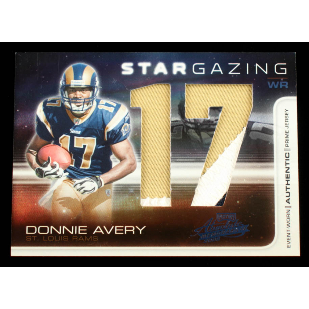 Donnie Avery 2008 Absolute Memorabilia Star Gazing Materials Oversize