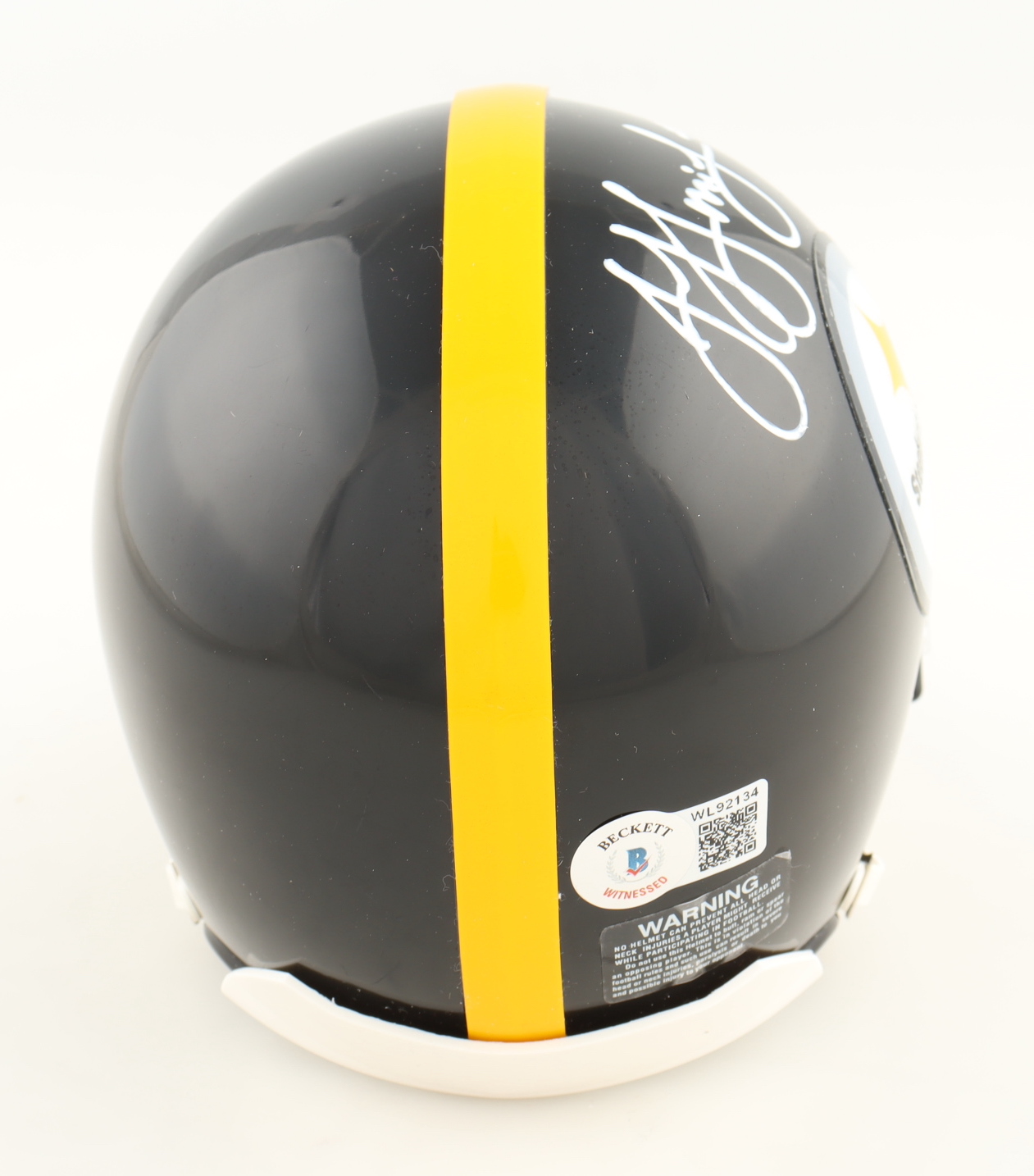JuJu Smith-Schuster Signed Steelers Mini Helmet (Beckett) at PristineAuction.com JuJu Smith-Schuster Signed Steelers Mini Helmet (Beckett) at PristineAuction.com