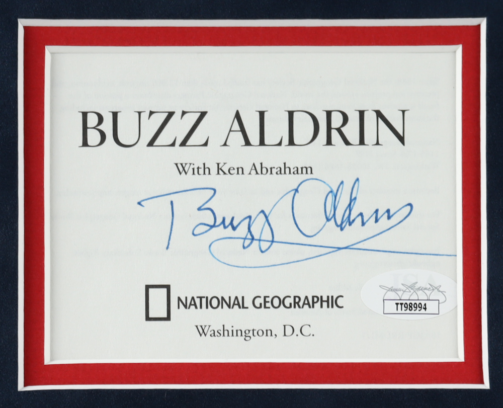 Buzz Aldrin Signed 17.5x31.5 Custom Framed Cut Display (JSA) at PristineAuction.com Buzz Aldrin Signed 17.5x31.5 Custom Framed Cut Display (JSA) at PristineAuction.com