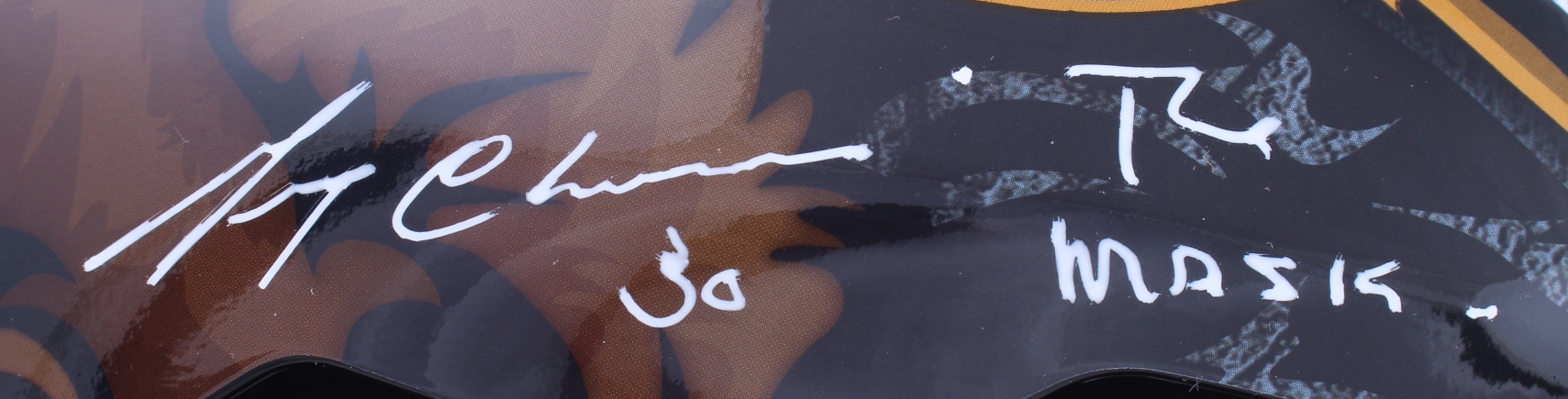 Gerry Cheevers Signed Bruins Full-Size Goalie Mask Inscribed "The Mask" (Schwartz Sports) at PristineAuction.com Gerry Cheevers Signed Bruins Full-Size Goalie Mask Inscribed "The Mask" (Schwartz Sports) at PristineAuction.com