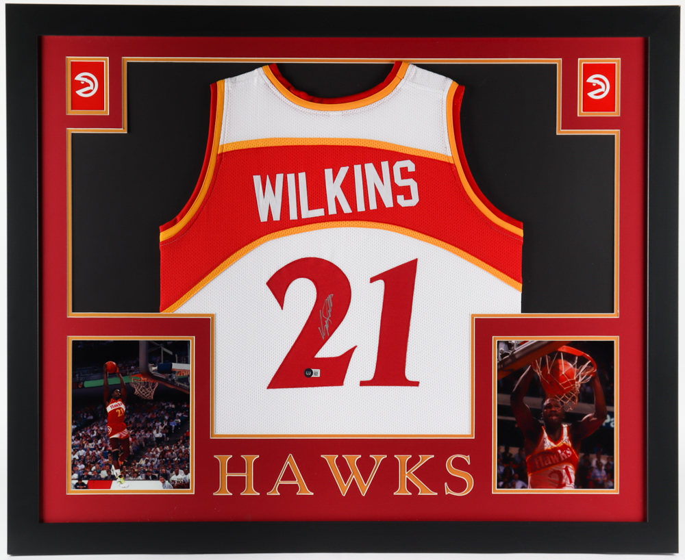 1986 AUTOCOLLANT FLEER Dominique Wilkins #11 Atlanta Hawks HOF PSA 5 EX