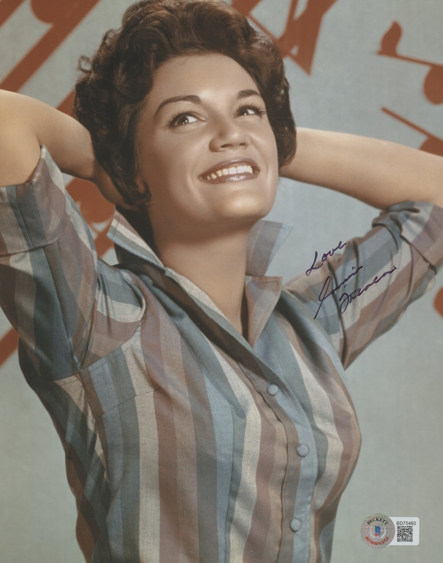 Connie Francis Signed 8x10 Photo Inscribed "Love" (Beckett) at PristineAuction.com Connie Francis Signed 8x10 Photo Inscribed "Love" (Beckett) at PristineAuction.com