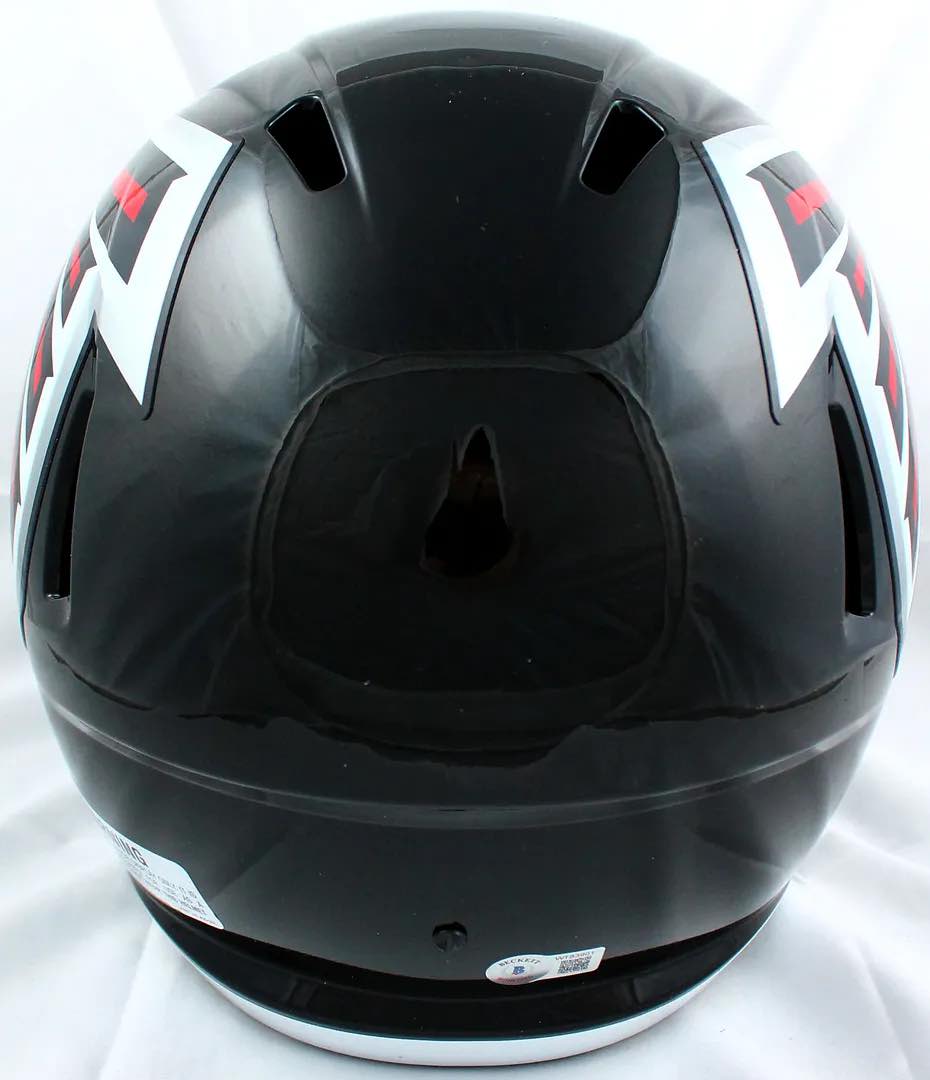 Michael Vick Signed Falcons Full-Size Speed Helmet (Beckett) at PristineAuction.com Michael Vick Signed Falcons Full-Size Speed Helmet (Beckett) at PristineAuction.com