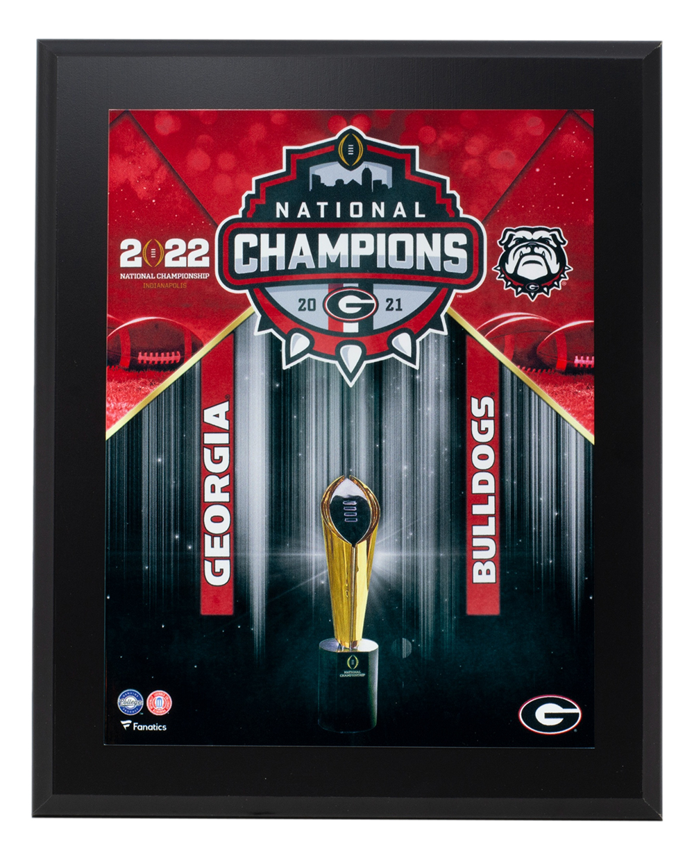 Georgia Bulldogs 2022 National Playoff Champions Plaque at PristineAuction.com Georgia Bulldogs 2022 National Playoff Champions Plaque at PristineAuction.com