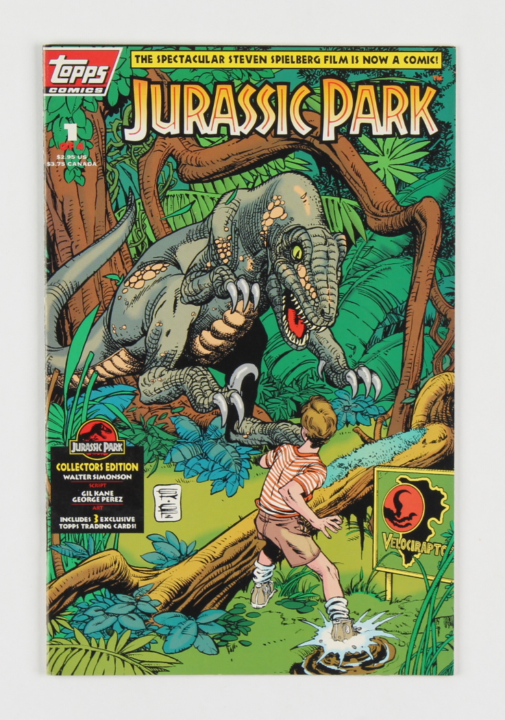 1993 "Jurassic Park" Issue #1 Topps Comic Book at PristineAuction.com 1993 "Jurassic Park" Issue #1 Topps Comic Book at PristineAuction.com