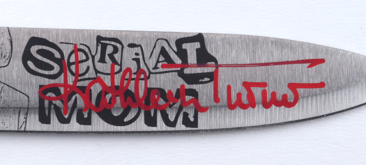 Kathleen Turner Signed "Serial Mom" Knife (JSA) at PristineAuction.com Kathleen Turner Signed "Serial Mom" Knife (JSA) at PristineAuction.com