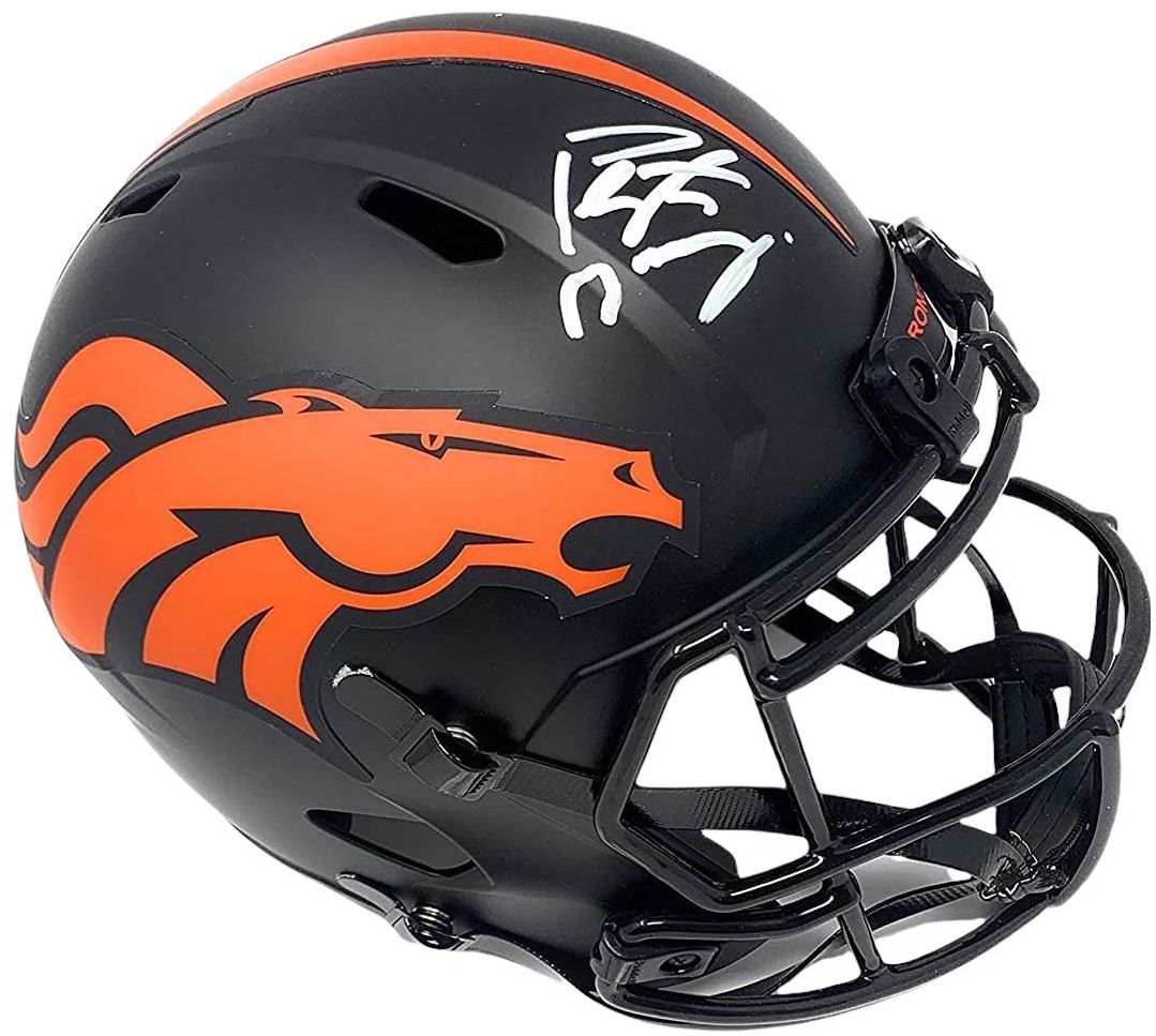 Peyton Manning Signed Broncos Full-Size Eclipse Alternate Speed Helmet (Fanatics) at PristineAuction.com Peyton Manning Signed Broncos Full-Size Eclipse Alternate Speed Helmet (Fanatics) at PristineAuction.com