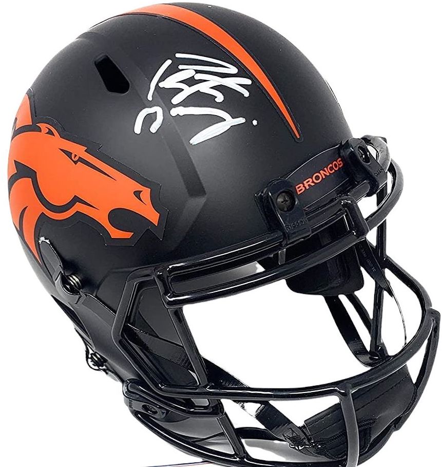Peyton Manning Signed Broncos Full-Size Eclipse Alternate Speed Helmet (Fanatics) at PristineAuction.com Peyton Manning Signed Broncos Full-Size Eclipse Alternate Speed Helmet (Fanatics) at PristineAuction.com