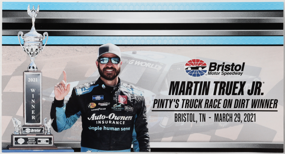 Martin Truex Jr. Signed 2021 NASCAR #51 Auto-Owners Insurance Bristol Win Tundra - 1:24 Premium Action Diecast Car (PA) at PristineAuction.com Martin Truex Jr. Signed 2021 NASCAR #51 Auto-Owners Insurance Bristol Win Tundra - 1:24 Premium Action Diecast Car (PA) at PristineAuction.com